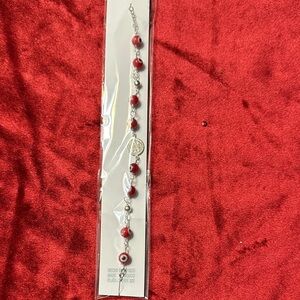 Elegant Red Beaded Bracelet